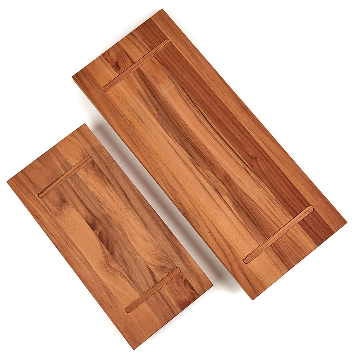 Teakholz-Schneidebrett von TEAKHAUS mit BISTRO-Design, robustes Teakholz, ideale Küchenunterlage, naturbelassen und langlebig