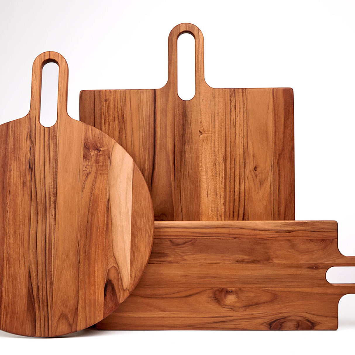 Teakholz-Schneidebrett von TEAKHAUS im Bistro-Design aus hochwertigem Teakholz, glatte Oberfläche und langlebiges Material