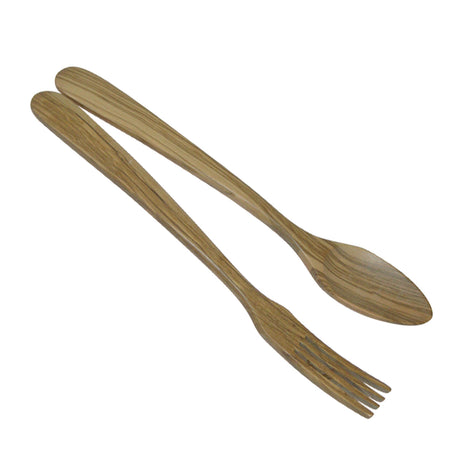 BÉRARD Salat-Besteck PARISIEN, Olivengrün, 35 cm, elegantes Salatbesteck aus hochwertigem Material