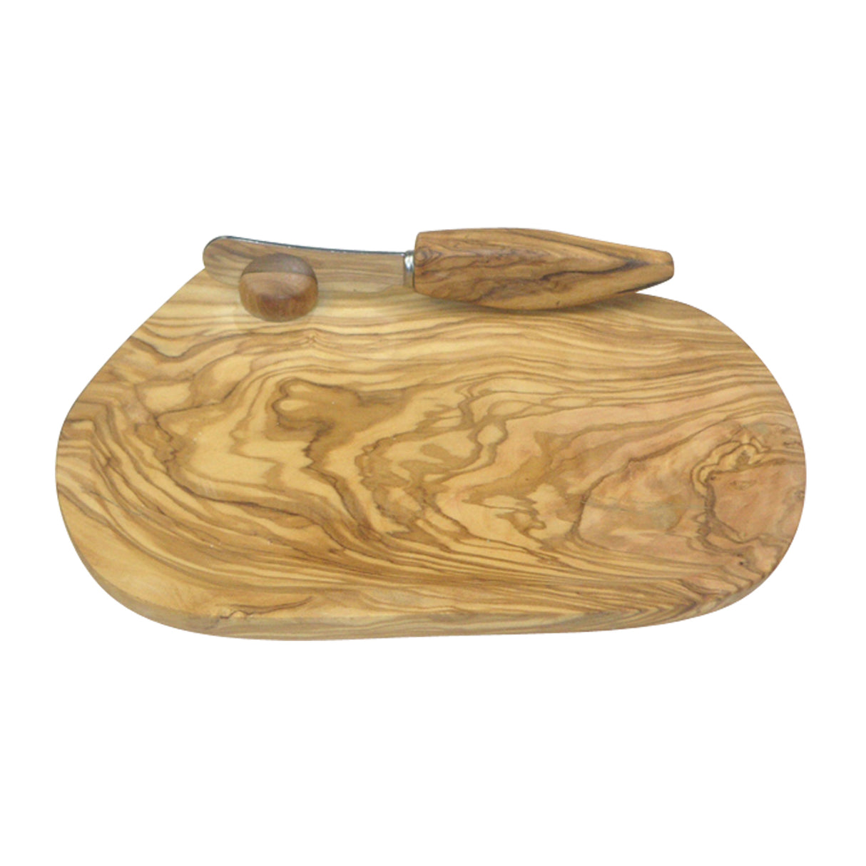 Holz-Butterteller von BÉRARD, 19,5 cm Durchmesser, handgefertigt, mit natürlicher Holzmaserung, ideal für Butter und Snacks