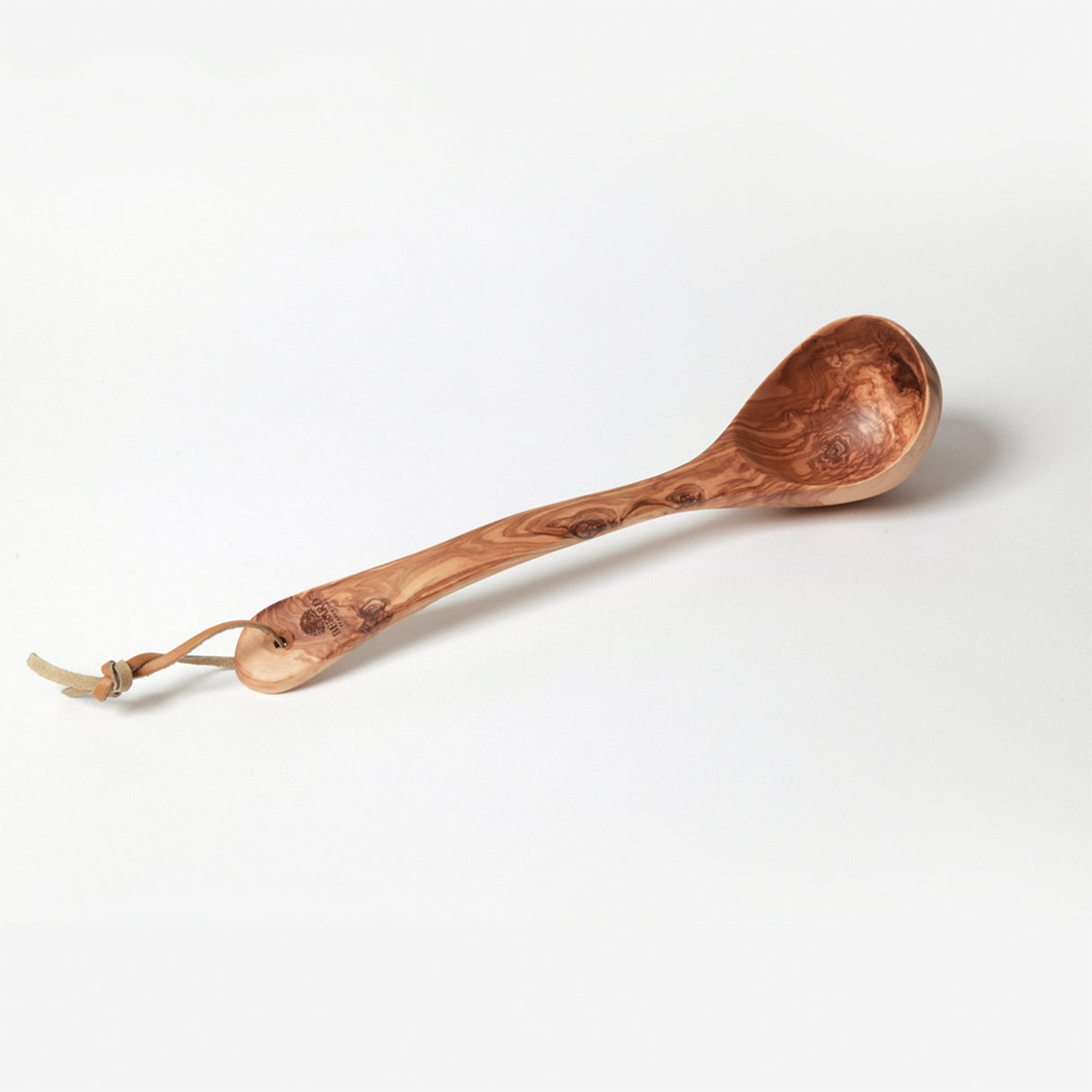 BÉRARD Schöpflöffel aus Oliveholz, 35 cm, handgefertigt, perfekt zum Servieren und Umrühren in der Küche