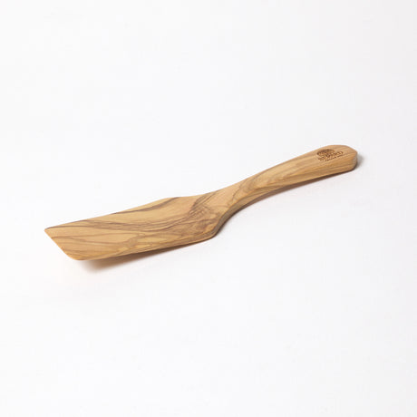 BÉRARD Gebäckspatel aus Olivenholz, 25 cm, handgefertigt für Back- und Kochanwendungen, natürliche Holzmaserung sichtbar
