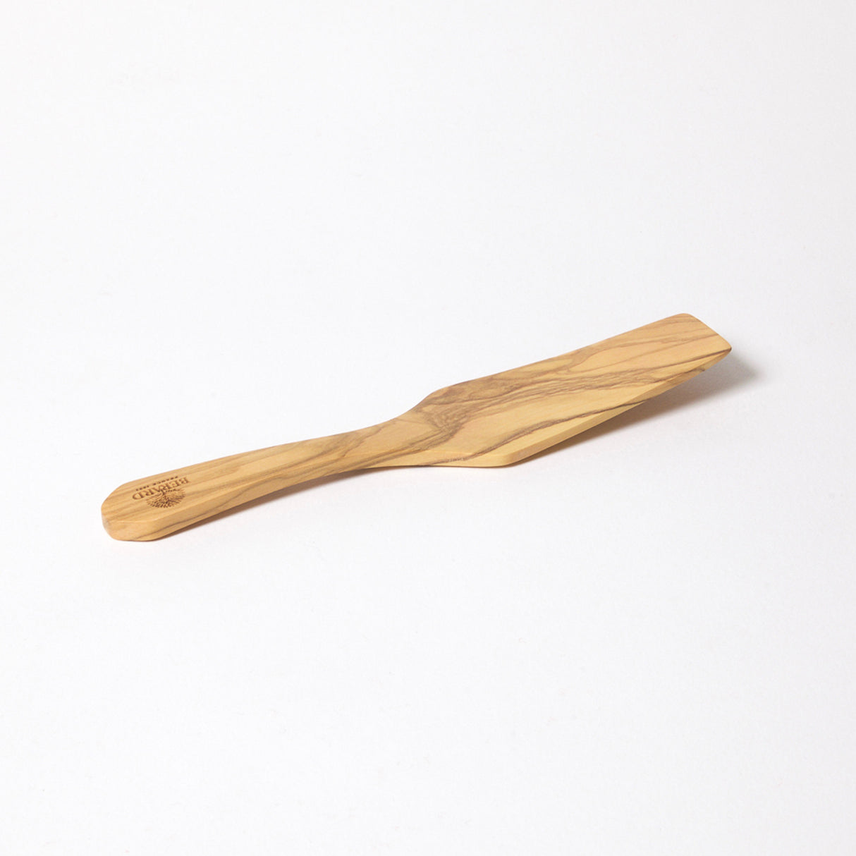 BÉRARD Gebäckspatel aus Olive-Holz, 25 cm, handgefertigt, mit glatter Oberfläche und ergonomischem Griff für Backarbeiten