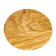 Rundes Olivenholz-Schneidbrett von BÉRARD, Durchmesser 23 cm, glatte Holzoberfläche für Küchenarbeit