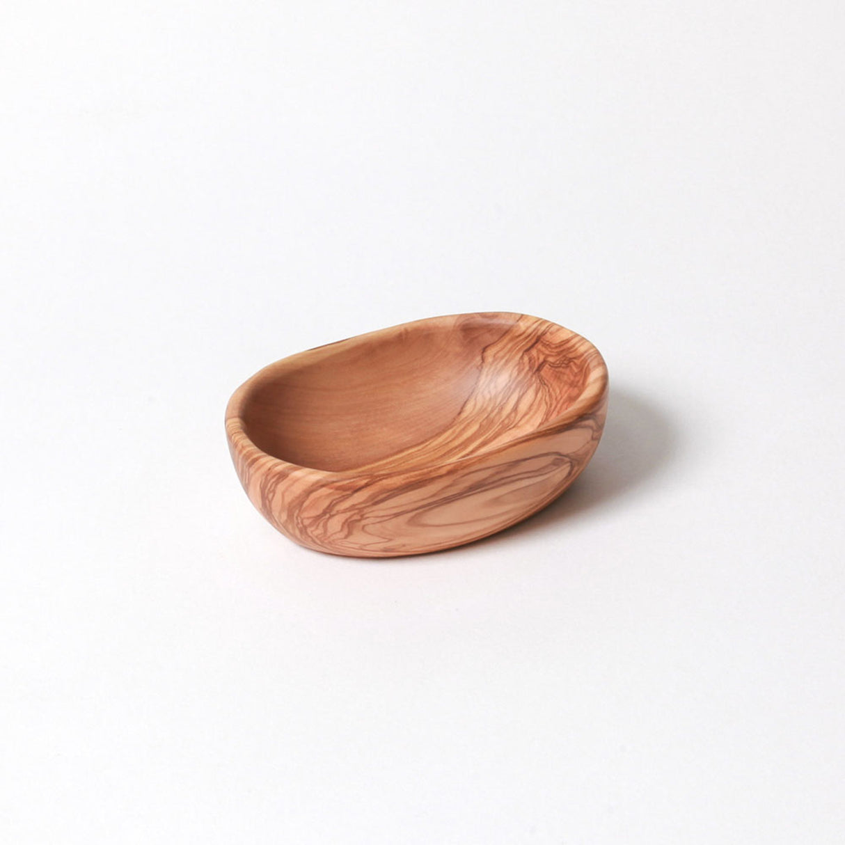 Oval BÉRARD Schale aus Olive, 9,8 cm Durchmesser, handgefertigte Keramikschale für Deko oder Servieren.