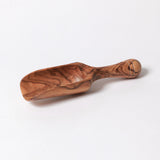 BÉRARD Salzschaufel aus Oliveholz, 18 cm, handgefertigte Salzschaufel für feine Würzungen, stilvolles Küchenaccessoire