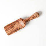 BÉRARD Salzschaufel aus Olive, 18 cm Länge, elegantes Küchenutensil für Salz und Gewürze, handgefertigt und langlebig