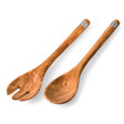 BÉRARD Salat-Besteck aus Stahl, 30 cm in Olivengrün, mit eleganter, langem Design für Salat und Servieren