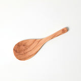 BÉRARD Reislöffel aus Oliveholz, 21,5 cm, handgefertigter Küchenlöffel ideal für Reis und Beilagen, natürliche Holzmaserung sichtbar