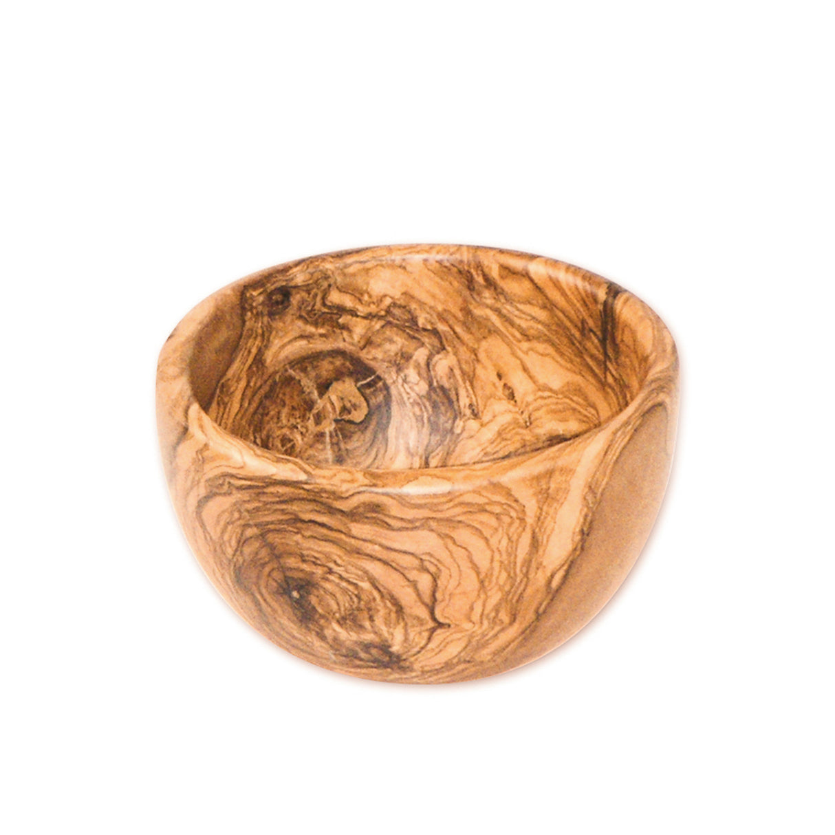 Obstschale von BÉRARD aus Oliveholz, Durchmesser ca. 18 cm, handgefertigte Obstschale mit eleganter Holzmaserung