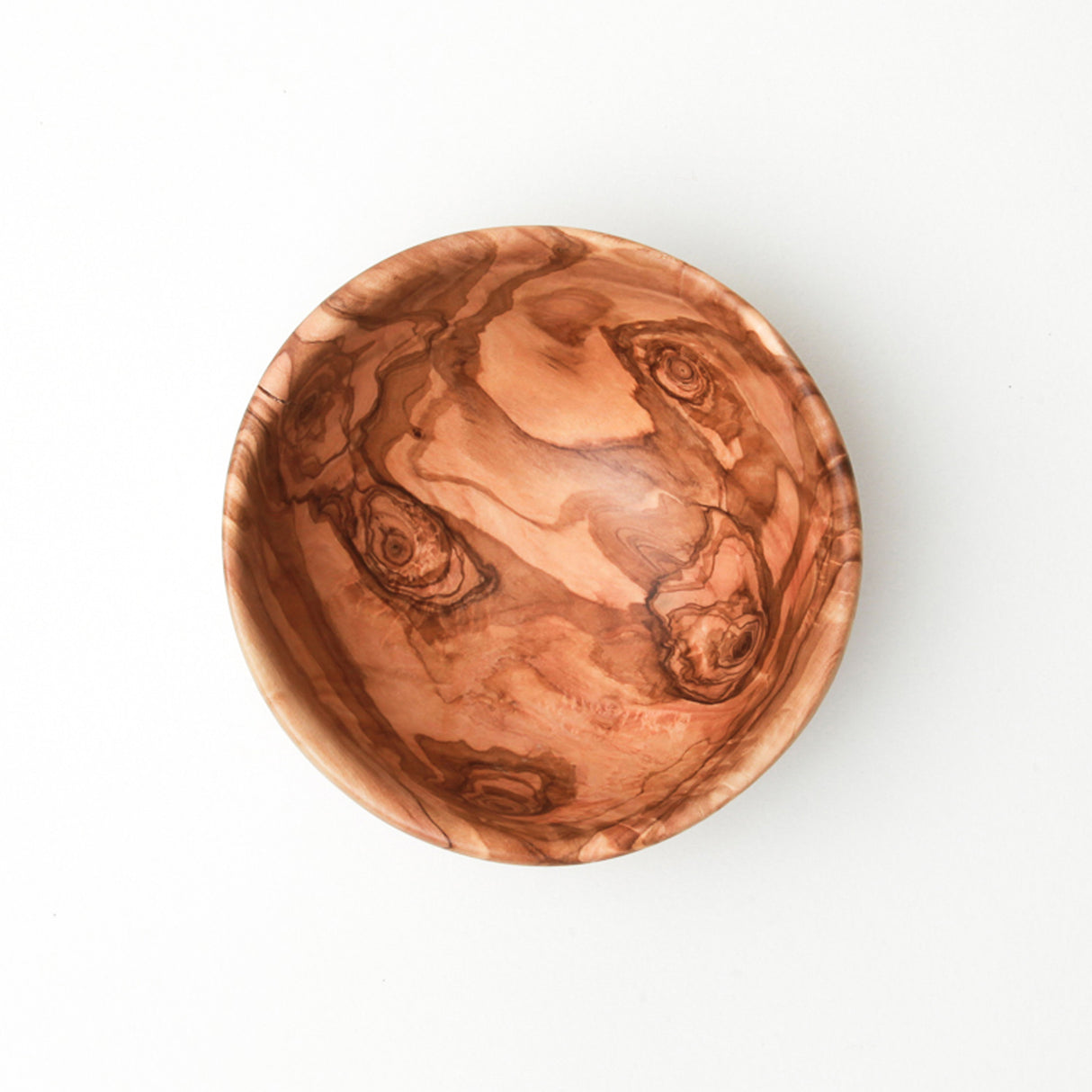 Obstschale von BÉRARD aus Olive-Holz, rund mit ca. 18 cm Durchmesser, natürliche Maserung und elegante Gestaltung.