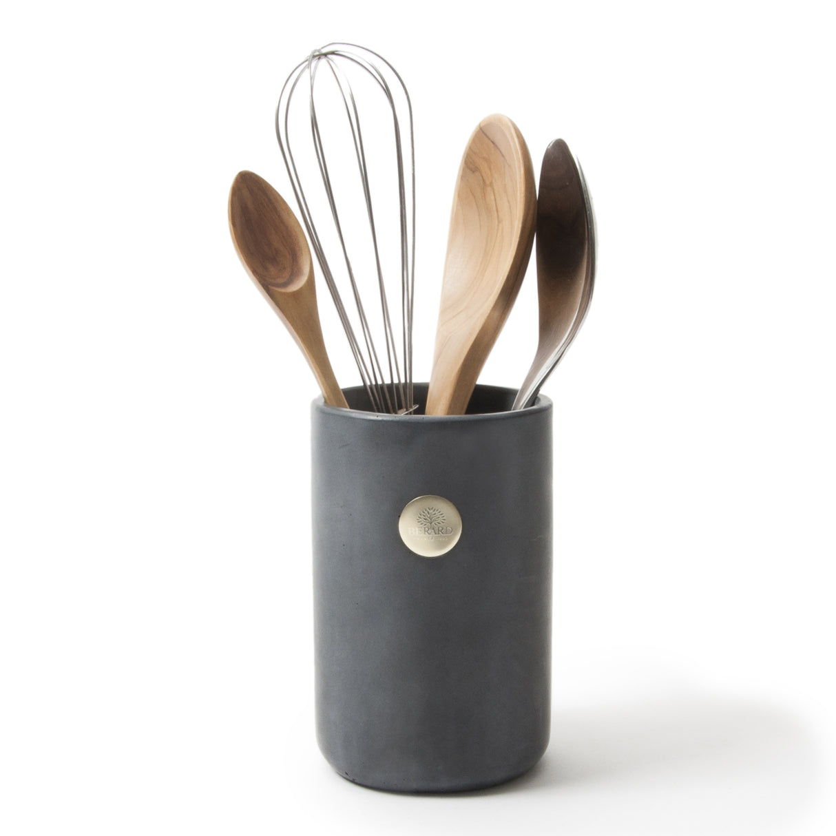 BÉRARD Utensilienbehälter MILLANARI in anthrazit, eleganter Küchenorganizer aus robustem Material, ideal für Besteck und Küchenutensilien