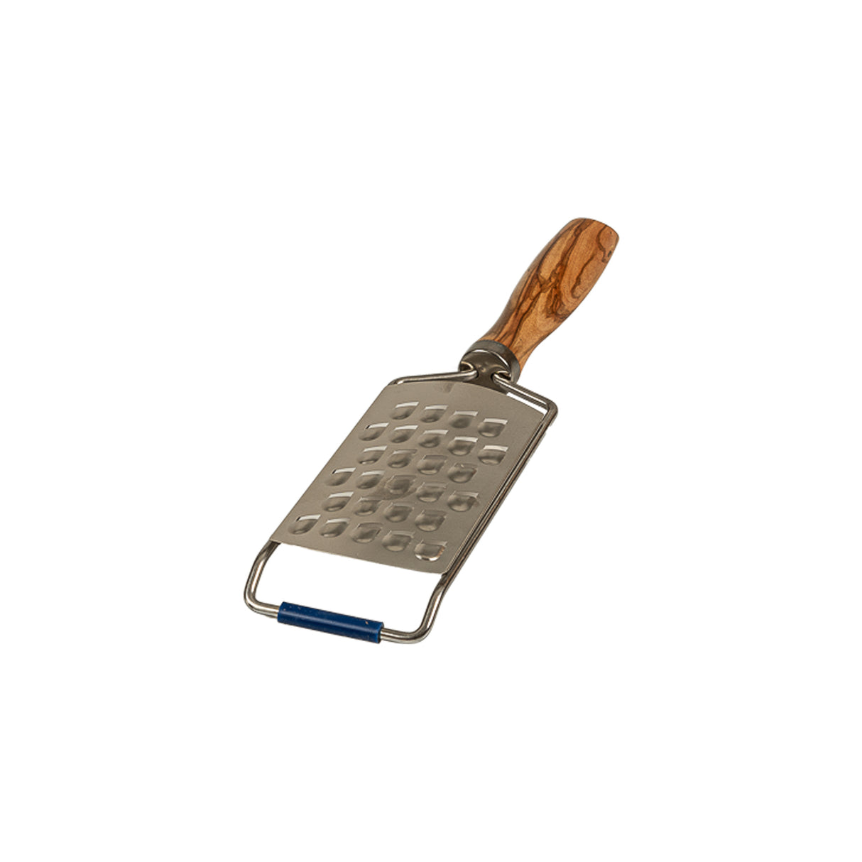 BÉRARD Gemüse-Reibe aus Holz in Silber, 32 cm, mit Edelstahl-Reibflächen für Gemüse und Obst.