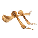 BÉRARD Oliven-Schöpflöffel aus Edelstahl, 30 cm lang, ideal zum Servieren von Oliven und Tapas in der Küche.
