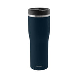 PROFINO Thermobecher BARISTA in Blau, isolierter Trinkbecher aus Edelstahl mit Deckel und ergonomischem Griff.