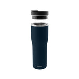 Blauer PROFINO Thermobecher Barista mit iso-thermischer Funktion und hochwertigem Edelstahl, ideal für Kaffee unterwegs