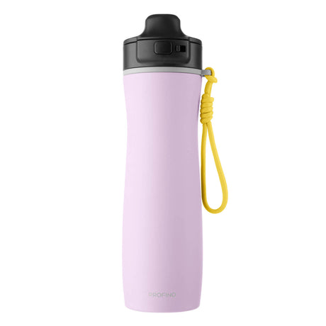 PROFINO Isolierflasche ACTIVE, 600 ml, aus Edelstahl, mit doppelwandiger Isolierung, für warme und kalte Getränke.