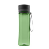 Trinkflasche PROFINO INFUZE aus BPA-freiem Kunststoff, 600 ml Fassungsvermögen, mit rotem Deckel und transparentem Körper