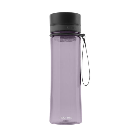 PROFINO Trinkflasche INFUZE, 600 ml, aus durchsichtigem Kunststoff mit Schraubverschluss und Wasserstandsanzeige.