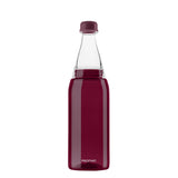 PROFINO Trinkflasche SPARKLE aus Kunststoff, 600 ml, mit buntem Design und Schraubverschluss auf einem Tisch.
