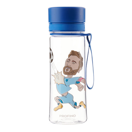 PROFINO Trinkflasche INFUZE aus Edelstahl, 350 ml, mit Schraubverschluss und transparentem Design, ideal für unterwegs