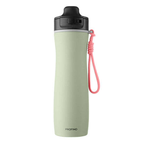 PROFINO Isolierflasche ACTIVE, 600 ml, aus Edelstahl, mit Schraubverschluss, für heiße und kalte Getränke, langlebiges Design