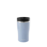 Hellblauer PROFINO Thermobecher BARISTA, 250 ml, aus Edelstahl, mit Deckel für heißen und kalten Kaffee oder Tee