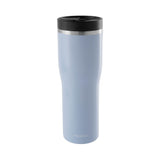 Hellblauer PROFINO Thermobecher Barista aus Edelstahl mit Laptop-Deckel, ideal für unterwegs und heiße Getränke.
