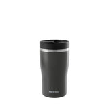 Grauer PROFINO Thermobecher BARISTA, 250 ml, mit Schraubverschluss und isolierendem Edelstahlmaterial