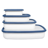 Emailledose von HONEYWARE, dunkelblau, klassisches Design, langlebig und vielseitig, perfekt für Küche und Stauraum