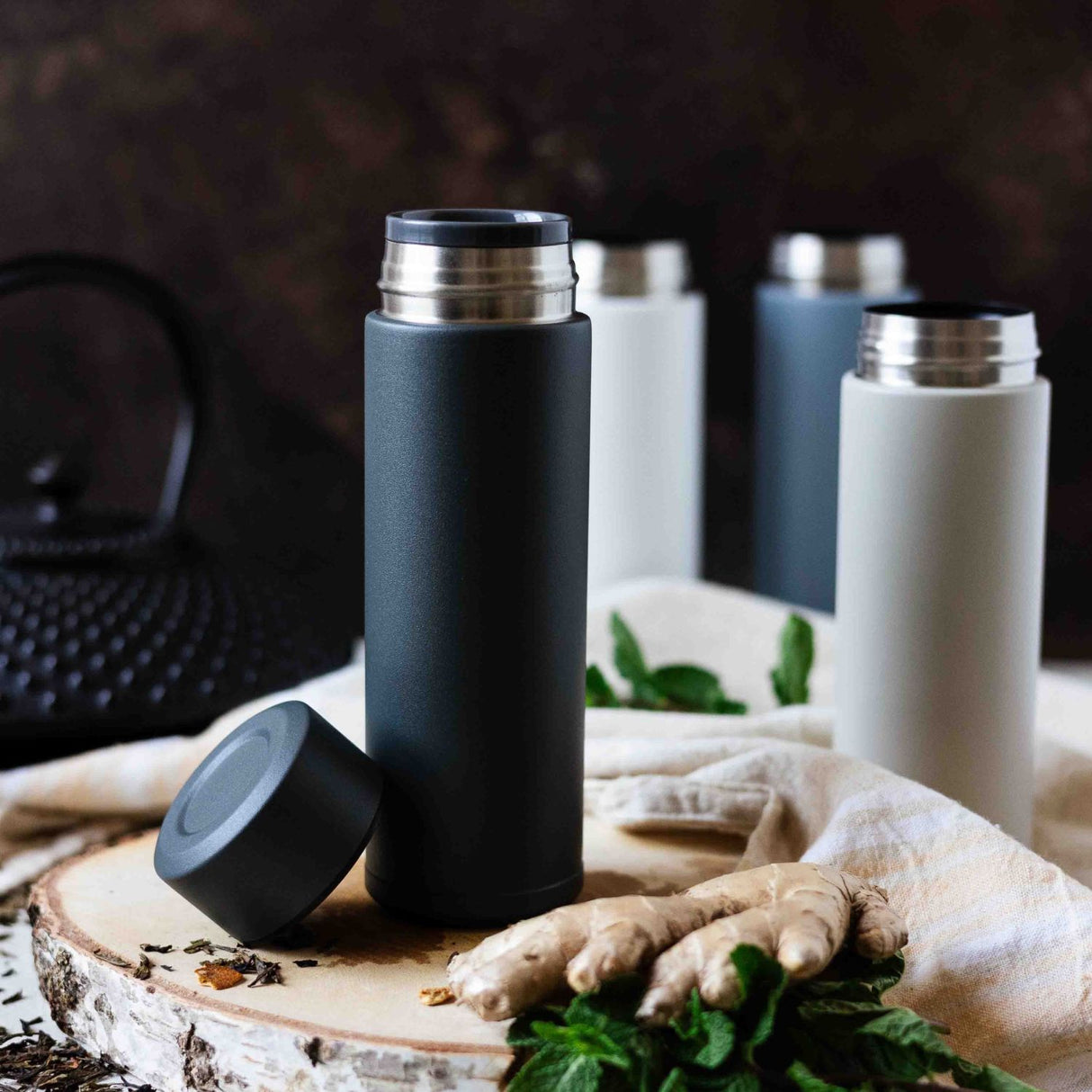 KYOCERA | Isolierflasche, SLIM MUG, grau