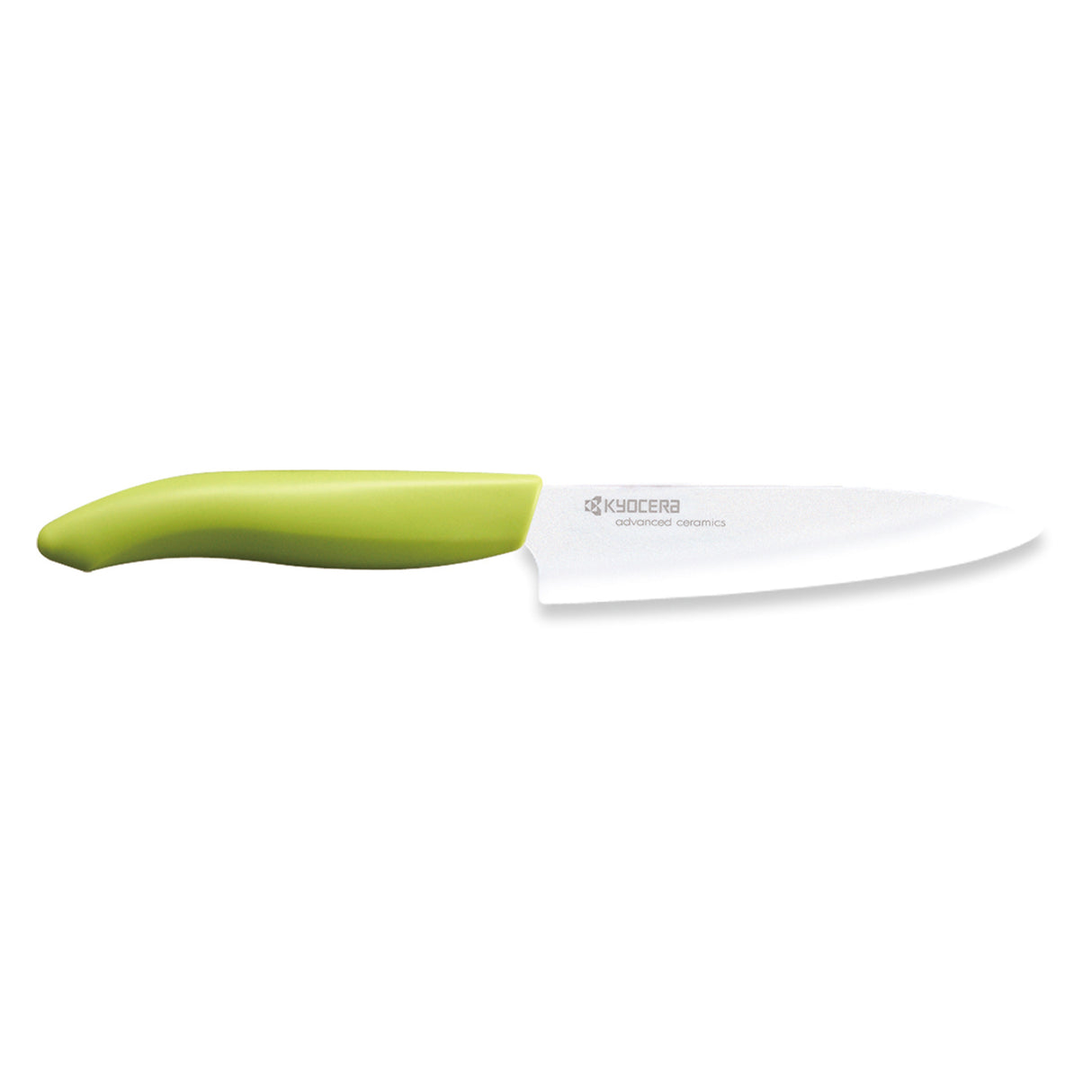 KYOCERA Keramikmesser GEN GREEN, grünes Küchenmesser aus Keramik mit ergonomischem Griff, ideal zum Schneiden von Obst und Gemüse