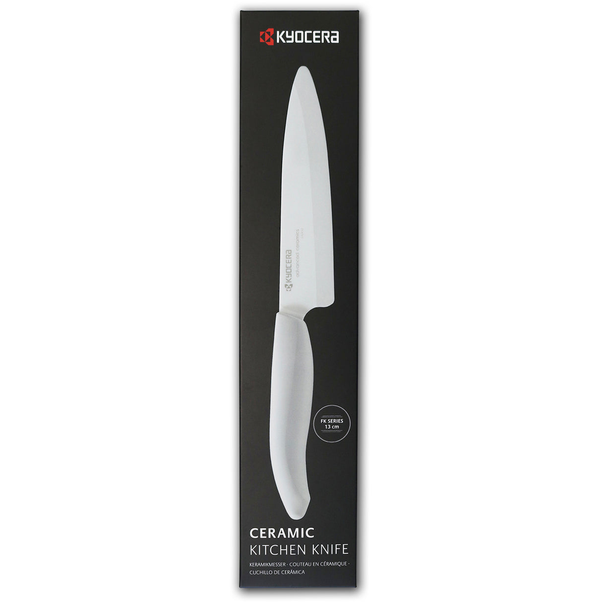 KYOCERA Keramik-Keramik-Schälmesser mit weißem Griff, scharfes Küchenmesser zum Schälen und Schneiden von Lebensmitteln
