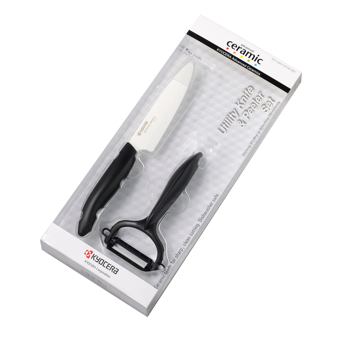 KYOCERA Keramikmesser Starter-Set, 2-teilig, scharfe Messer aus Keramik für präzises Schneiden in der Küche