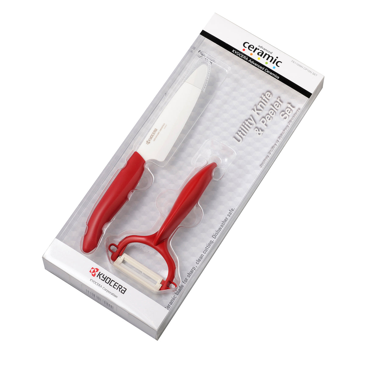 KYOCERA Keramikmesser Starter-Set, 2-tlg., mit scharfen Klingen für präzises Schneiden in der Küche