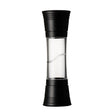 Schwarze KYOCERA Kräuter- und Gewürzmühle DUAL mit Edelstahlkorpus, ideal zum Mahlen von Kräutern und Gewürzen.