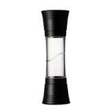 Schwarze KYOCERA Kräuter- und Gewürzmühle DUAL mit Edelstahlkorpus, ideal zum Mahlen von Kräutern und Gewürzen.