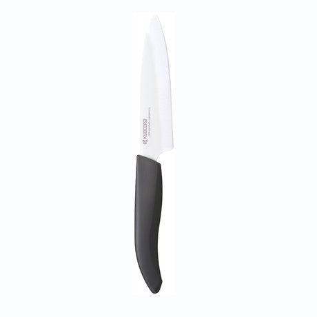 Schwarzes KYOCERA Keramikmesser GEN NATURE mit schwarzem Griff, scharfes Küchenmesser aus Keramik für präzises Schneiden