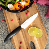 Schwarzes KYOCERA Keramikmesser GEN NATURE mit scharfer Klinge, ideal für präzises Schneiden in der Küche