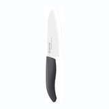 Schwarzfarbenes KYOCERA Keramikmesser GEN NATURE mit ergonomischem Griff und scharfer Klinge für präzises Schneiden.