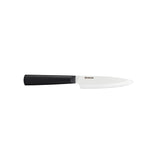 Schwarzes und weißes KYOCERA Keramikmesser CHOWA, scharfes Küchenmesser mit ergonomischem Griff, ideal zum Schneiden.