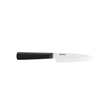 Schwarzes und weißes KYOCERA Keramikmesser CHOWA, scharfes Küchenmesser mit ergonomischem Griff, ideal zum Schneiden.