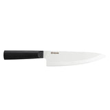Schwarzes und weißes KYOCERA Keramikmesser CHOWA mit scharfer Klinge, ideal zum Schneiden von Obst und Gemüse.