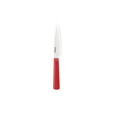 Rotes KYOCERA Keramikmesser CHOWA mit scharfer Klinge, ideal zum Schneiden von Obst und Gemüse.