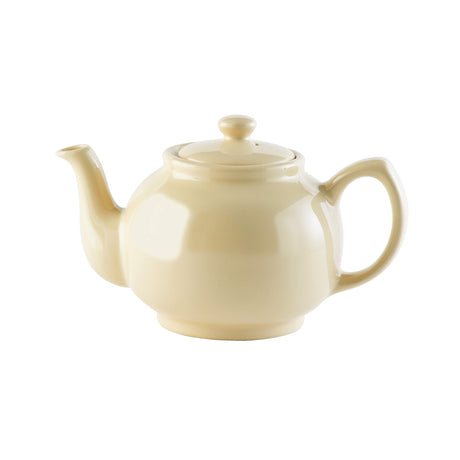 Cremefarbene PRICE & KENSINGTON Teekanne aus Keramik mit elegantem Design, perfekt für Tee-Genuss.