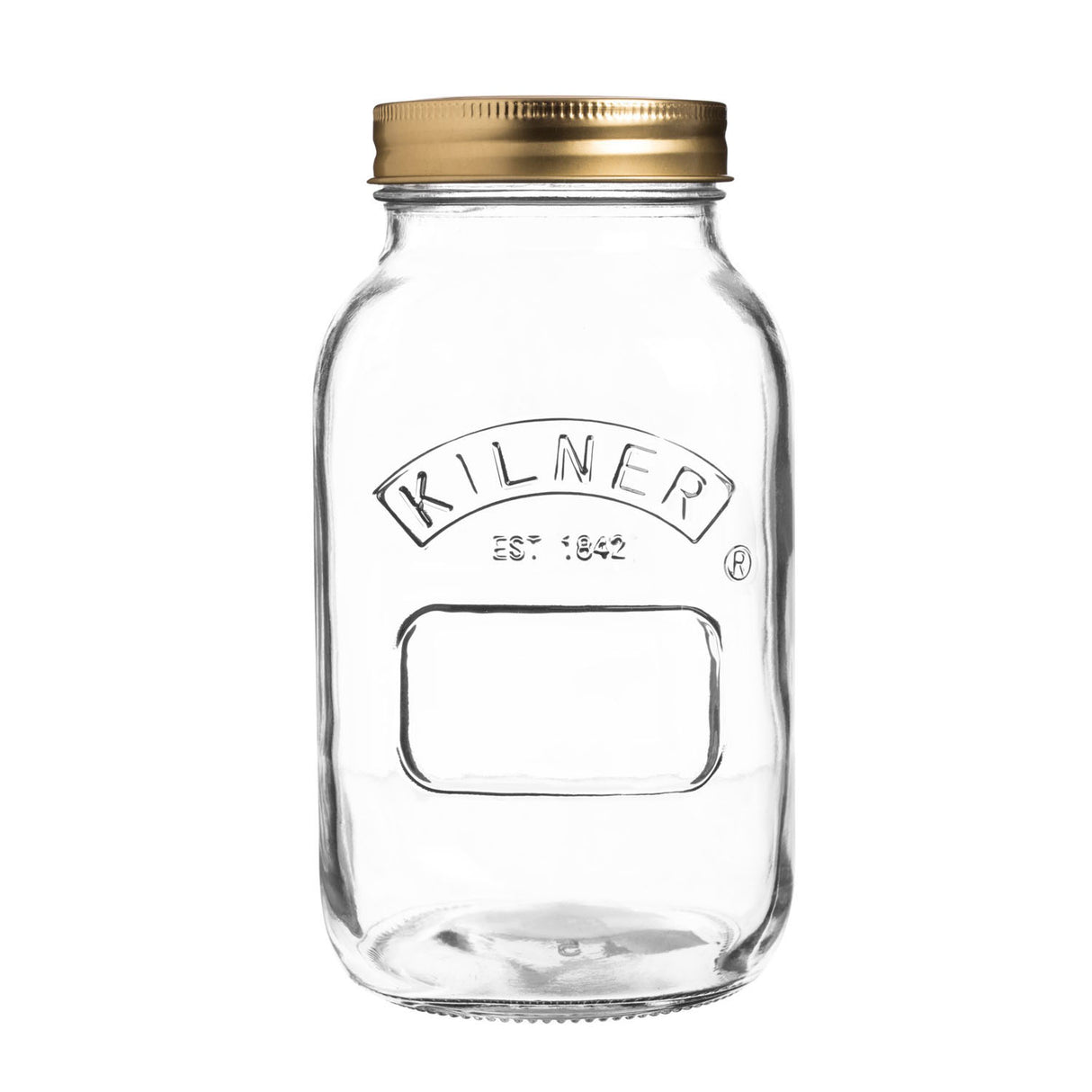 KILNER Einkochglas mit Schraubverschluss, klar, 1 Liter, robustes Glasbehältnis für Konservierung und Lagerung