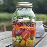 KILNER Einkochglas mit Schraubverschluss, transparent, 1 Liter, ideal zum Einmachen und Aufbewahren von Lebensmitteln.