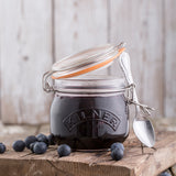 KILNER Einkochglas CLIP ROUND in klarer Glasoptik, rundes Glasgefäß zum Einkochen und Aufbewahren, transparent.