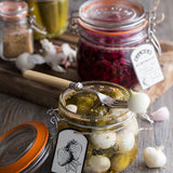 KILNER Einkochglas Clip Round in klarer Farbe, rundes Glas mit Edelstahlverschluss, ideal zum Einmachen und Aufbewahren von Lebensmitteln.
