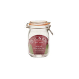 KILNER Einkochglas CLIP ROUND, klares Glas mit Metallverschluss, ideal für Konservierung und Einmachen, geöffneter Deckel sichtbar